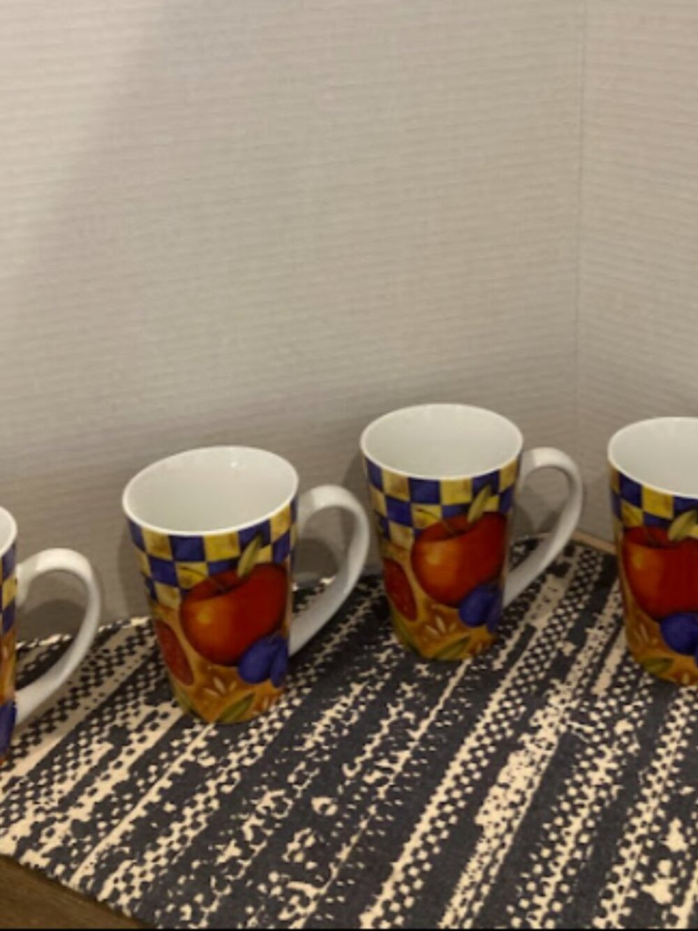 MSC Joie de Vivre Fruit Checkered Coffee Mugs